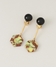 【FRANCINE BRAMLI /フランシンヌ ブラムリ】クリップイヤリンング Vert