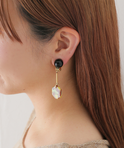 La TOTALITE（ラトータリテ）の「【FRANCINE BRAMLI /フランシンヌ ブラムリ】クリップイヤリンング Vert（イヤリング・レディース・グリーン・FREE）」の8枚目の写真