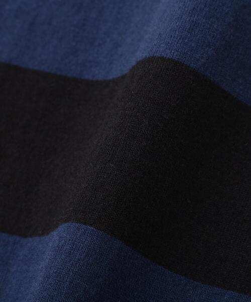 schott（ショット）の「Schott/ショット/WIDE BORDER POCKET T-SHIRT/ワイドボーダー ポケット Tシャツ（Tシャツ/カットソー・メンズ・その他4/ネイビー/ブラック/その他/ワイン・2XL/M/XL/L）」の14枚目の写真