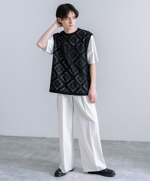 Audience（オーディエンス）の「日本製 MILPAテック スカラレース ノースリーブベスト AUD6455（ベスト・メンズ・ブラック/キャメル/ネイビー・L/XL/M）」の7枚目の写真