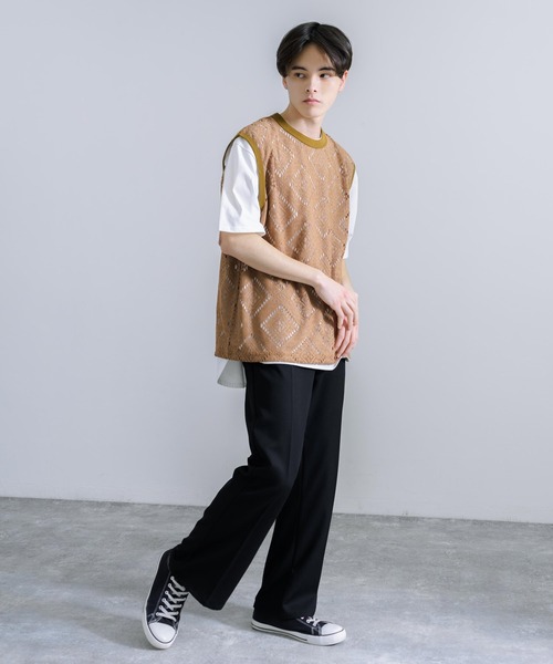 Audience（オーディエンス）の「日本製 MILPAテック スカラレース ノースリーブベスト AUD6455（ベスト・メンズ・ブラック/キャメル/ネイビー・L/XL/M）」の14枚目の写真