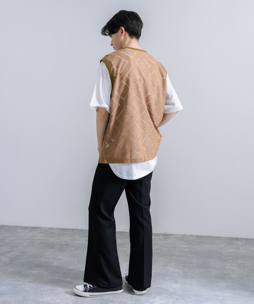 Audience（オーディエンス）の「日本製 MILPAテック スカラレース ノースリーブベスト AUD6455（ベスト・メンズ・ブラック/キャメル/ネイビー・L/XL/M）」の15枚目の写真