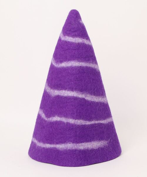 チャイハネ（チャイハネ）の「【チャイハネ】サウナトンガリフェルトハット（ハット・レディース・パープル/グリーン/レッド・FREE）」の3枚目の写真