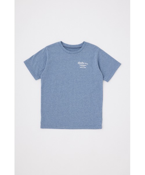 RODEO CROWNS WIDE BOWL（ロデオクラウンズワイドボウル）の「キッズ レトロバンダナパッチTシャツ（Tシャツ/カットソー・キッズ・ライトブルー/チャコールグレー/オフホワイト・1/2）」の4枚目の写真