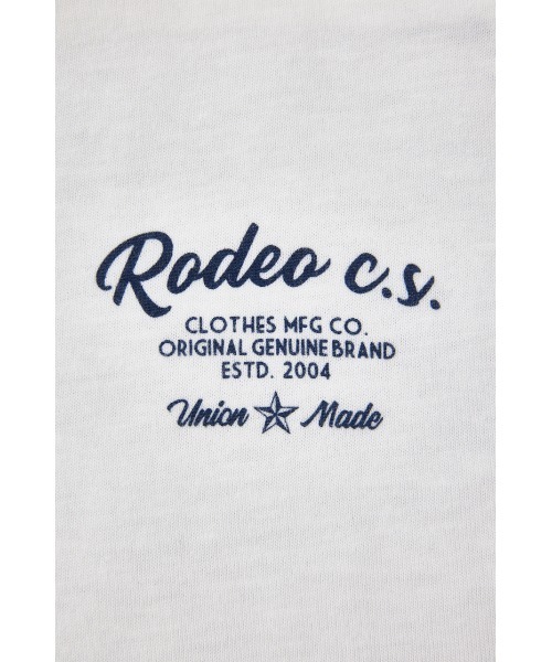 RODEO CROWNS WIDE BOWL（ロデオクラウンズワイドボウル）の「キッズ レトロバンダナパッチTシャツ（Tシャツ/カットソー・キッズ・ライトブルー/チャコールグレー/オフホワイト・1/2）」の7枚目の写真