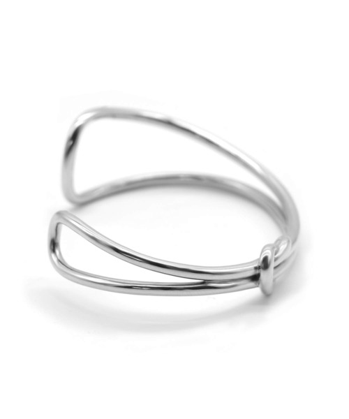 LHME（エルエイチエムイー）の「LHME ノットバングル/サージカルステンレス316L（金属アレルギー対応）（バングル/リストバンド・レディース・ゴールド/シルバー・ONE SIZE）」の9枚目の写真