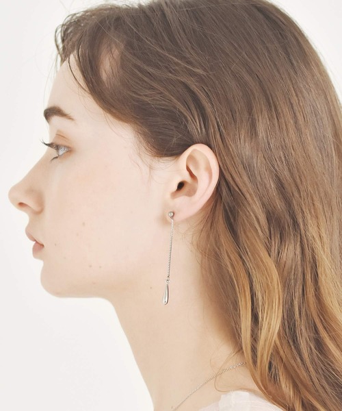 LHME(エルエイチエムイー)の「LHME ロングドロップピアス/サージカルステンレス316L(金属アレルギー対応)(ピアス(両耳用)・レディース・ゴールド/シルバー・ONE SIZE)」の20枚目の写真