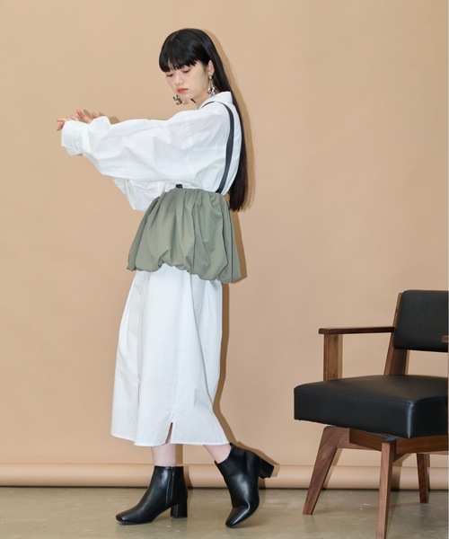 THE YOn（ザヨン）の「ナイロンバルーンサスペンダートップス（ベスト・レディース・ブラック/カーキ・FREE）」の18枚目の写真