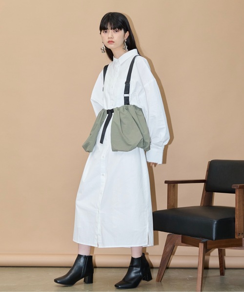 THE YOn（ザヨン）の「ナイロンバルーンサスペンダートップス（ベスト・レディース・ブラック/カーキ・FREE）」の17枚目の写真