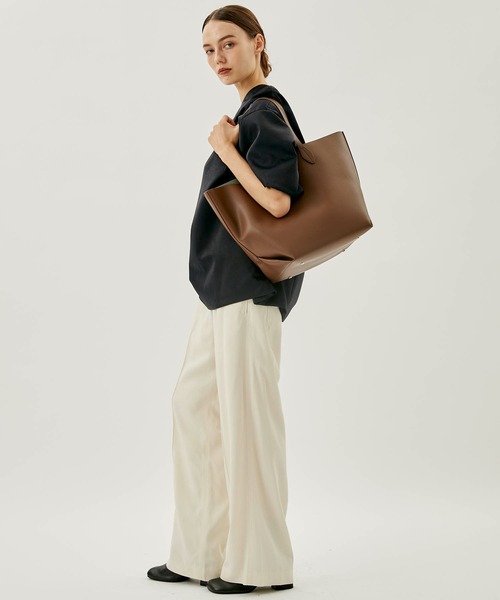 【美品】&MyuQ アンドミューク LETTE ヴィーガンレザー トートバッグ セール】&MyuQ /アンドミューク LETTE TOTE（トートバッグ