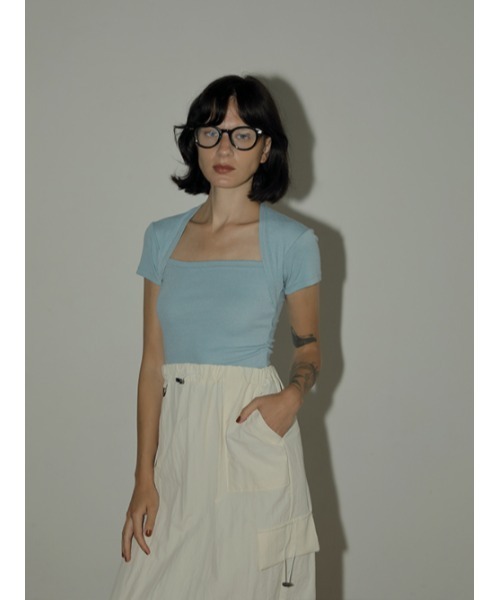 AMAIL（アマイル）の「Puff water fit cloth（Tシャツ/カットソー・レディース・ブルー/ホワイト/ブラック・FREE）」の11枚目の写真