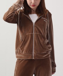 DIMENSIONE danza（ディメンシオーネ ダンツァ）の「DIMENSIONE danza　ベロアフルジップフーディー＆パンツ　セットアップ（セットアップ）」