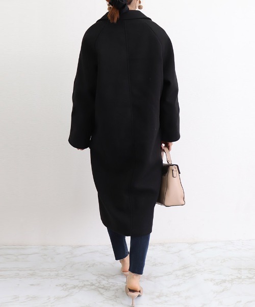 Miniministore（ミニミニストア）の「チェスターロングコート（チェスターコート・レディース・ブラック/ダークグレー・XL/L）」の7枚目の写真