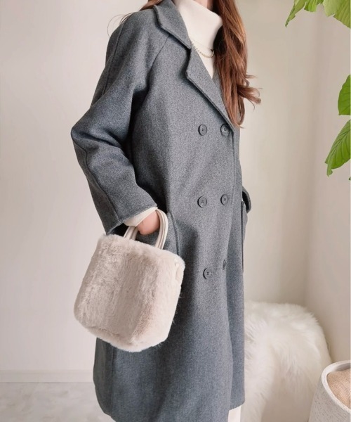 Miniministore（ミニミニストア）の「チェスターロングコート（チェスターコート・レディース・ブラック/ダークグレー・XL/L）」の20枚目の写真