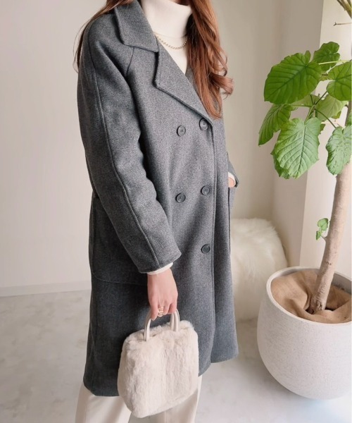 Miniministore（ミニミニストア）の「チェスターロングコート（チェスターコート・レディース・ブラック/ダークグレー・XL/L）」の9枚目の写真