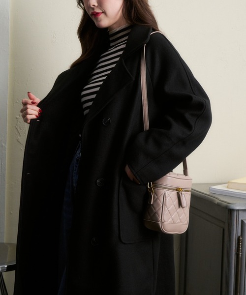 Miniministore（ミニミニストア）の「チェスターロングコート（チェスターコート・レディース・ブラック/ダークグレー・XL/L）」の11枚目の写真