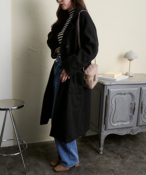 Miniministore（ミニミニストア）の「チェスターロングコート（チェスターコート・レディース・ブラック/ダークグレー・XL/L）」の15枚目の写真