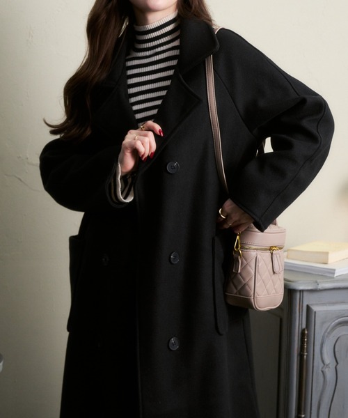 Miniministore（ミニミニストア）の「チェスターロングコート（チェスターコート・レディース・ブラック/ダークグレー・XL/L）」の18枚目の写真