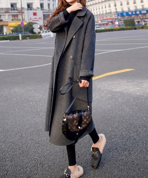 Miniministore（ミニミニストア）の「チェスターロングコート（チェスターコート・レディース・ブラック/ダークグレー・XL/L）」の19枚目の写真