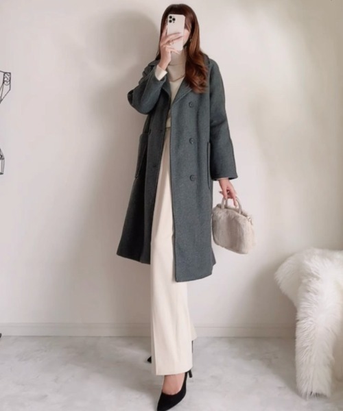 Miniministore（ミニミニストア）の「チェスターロングコート（チェスターコート・レディース・ブラック/ダークグレー・XL/L）」の16枚目の写真