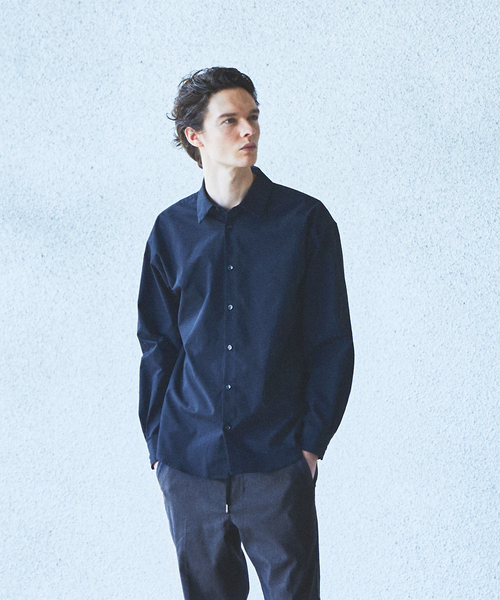 ABAHOUSE GRAY(アバハウスグレイ)の「【ナチュラルストレッチ】リラックス レギュラーカラー シャツ / シャツブルゾン(シャツ/ブラウス・メンズ・ブラック/オフホワイト/ネイビー/モカ/ダークグリーン・46/48/50)」の3枚目の写真