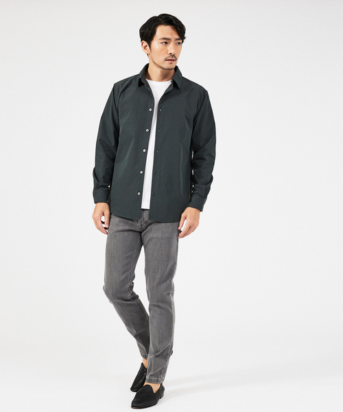 ABAHOUSE GRAY(アバハウスグレイ)の「【ナチュラルストレッチ】リラックス レギュラーカラー シャツ / シャツブルゾン(シャツ/ブラウス・メンズ・ブラック/オフホワイト/ネイビー/モカ/ダークグリーン・46/48/50)」の18枚目の写真