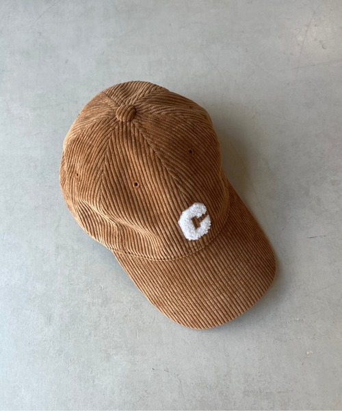 CPCM（シーピーシーエム）の「コーデュロイCロゴキャップ（キャップ・レディース・キャメル/ブラック/アイボリー/カーキ・FREE）」の6枚目の写真