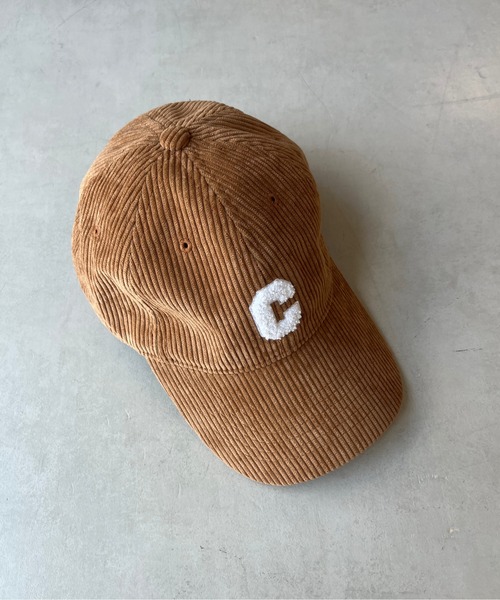 CPCM（シーピーシーエム）の「コーデュロイCロゴキャップ（キャップ・レディース・キャメル/ブラック/アイボリー/カーキ・FREE）」の7枚目の写真