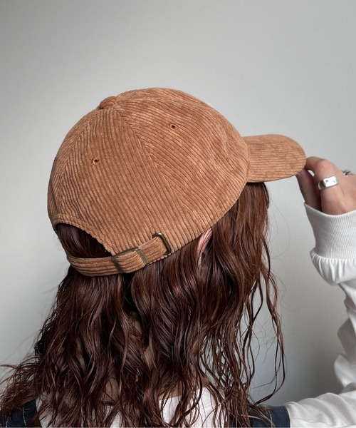 CPCM（シーピーシーエム）の「コーデュロイCロゴキャップ（キャップ・レディース・キャメル/ブラック/アイボリー/カーキ・FREE）」の15枚目の写真