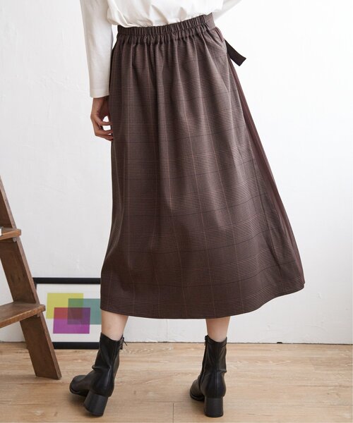 IKKA LOUNGE(イッカラウンジ)の「サイドプリーツスカート(スカート・レディース・ブラウン/ダークグレー・S/M/L)」の19枚目の写真