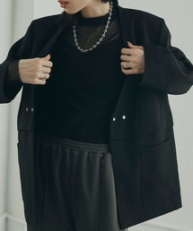 ツイードノーカラージャケット