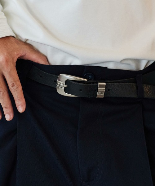 ADAM PATEK（アダムパテック）の「mko11433-italian leather belt ベルト（ベルト・メンズ・アンティークシルバー/シルバー/シルバー系その他/シルバー系その他2/シルバー系その他3・FREE）」の15枚目の写真