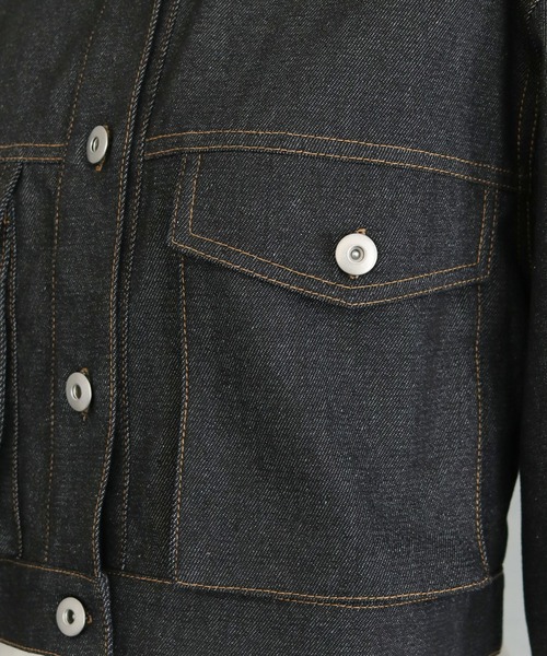 cheriella(シェリエラ)の「【cheriella】WEB限定バックオープンショートジャケット WEB LIMITED BACK OPEN SHORT JACKET(デニムジャケット・レディース・ブラック/ブラック系その他・M)」の11枚目の写真