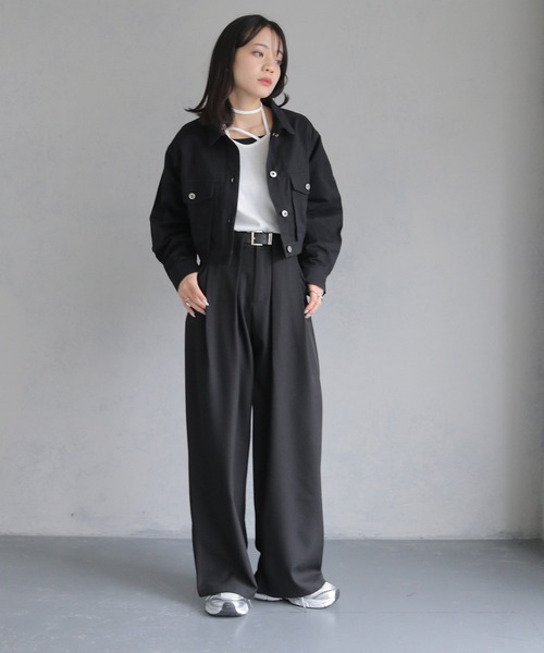 cheriella】WEB限定バックオープンショートジャケット（デニム