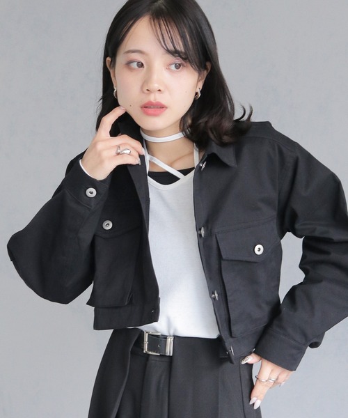 セール】【cheriella】WEB限定バックオープンショートジャケット WEB