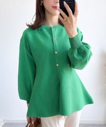 &. NOSTALGIA（アンドドットノスタルジア）の「（美香さんコラボカラー追加）【ZOZO限定】ペプラムチュニックカーデ（カーディガン/ボレロ）」