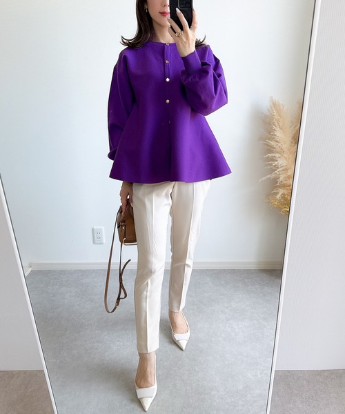 セール】【ZOZO限定】ペプラムチュニックカーデ（カーディガン/ボレロ