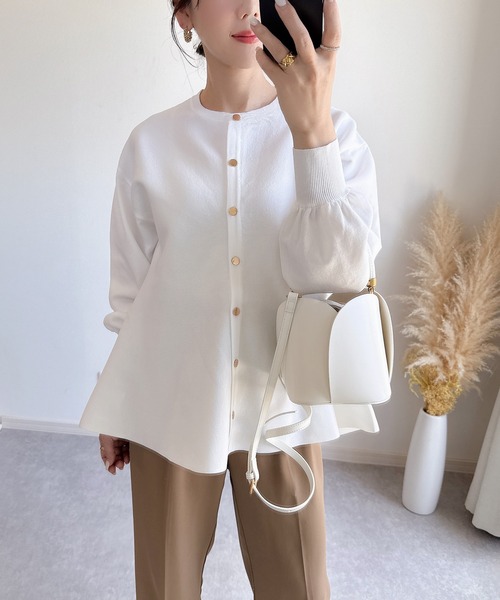 セール】【ZOZO限定】ペプラムチュニックカーデ（カーディガン/ボレロ