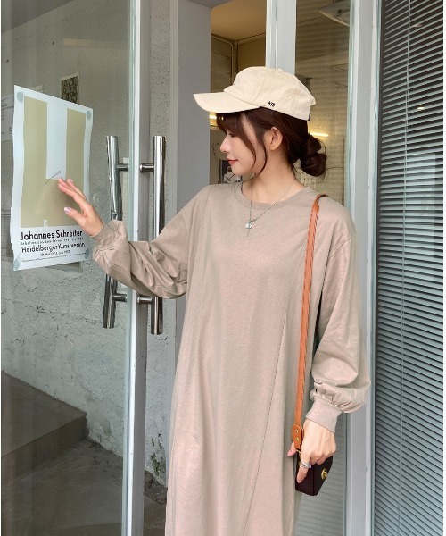ad thie(アドティエ)の「マーメイド ロングカット ワンピース(ワンピース・レディース・ベージュ/レッド/グリーン/ブラック/チャコール・FREE)」の13枚目の写真
