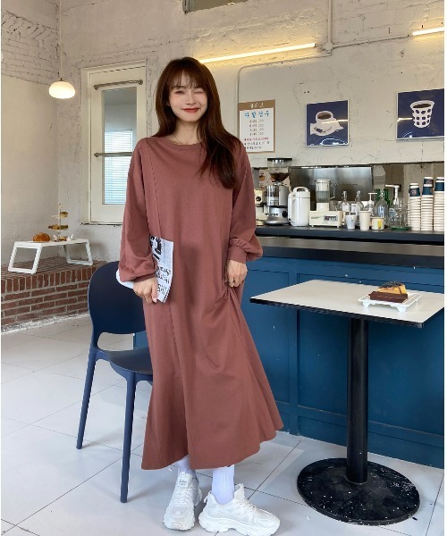 ad thie(アドティエ)の「マーメイド ロングカット ワンピース(ワンピース・レディース・ベージュ/レッド/グリーン/ブラック/チャコール・FREE)」の18枚目の写真