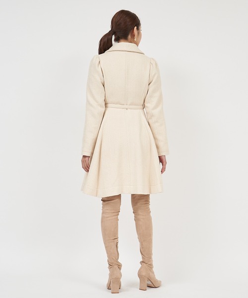 ROYAL PARTY（ロイヤルパーティー）の「ツイードフレアミディコート（その他アウター・レディース・ブラック/マルチ/オフホワイト・SMALL/MEDIUM）」の22枚目の写真