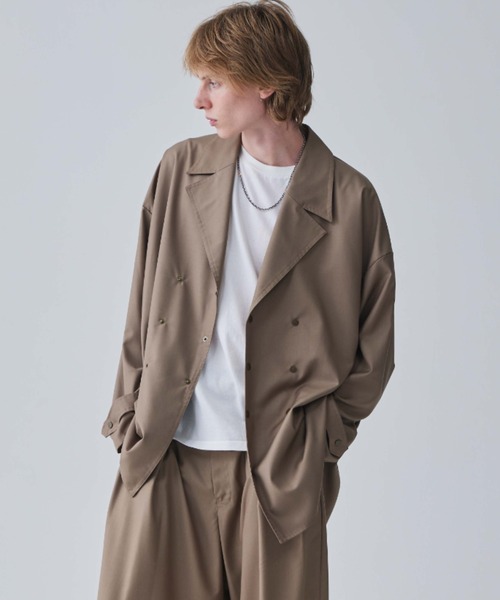 Iroquois(イロコイ)の「T/R TWILL BIG SHIRTS JK(その他アウター・メンズ・ブラック/ワインレッド/ベージュ・1/2/3)」の1枚目の写真
