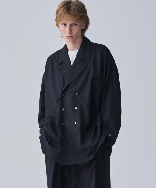 Iroquois(イロコイ)の「T/R TWILL BIG SHIRTS JK(その他アウター・メンズ・ブラック/ワインレッド/ベージュ・1/2/3)」の2枚目の写真