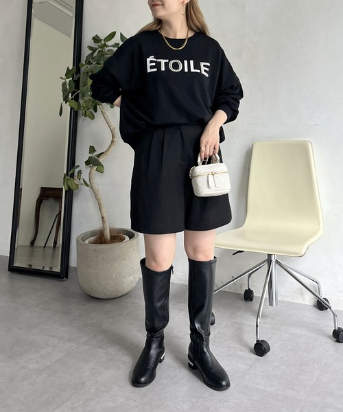 prose verse（プロズヴェール）の「パール付きフロッキーロゴ裏毛スウェット（スウェット・レディース・グレー/ブラック/オフホワイト・MEDIUM）」の11枚目の写真