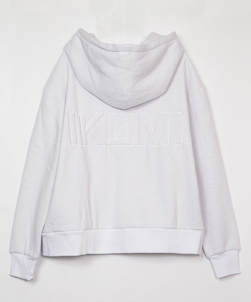 IKUMI（イクミ）の「【IKUMI】PATCHWORK PULLOVER（パーカー・レディース・ホワイト/ブラック・FREE）」の8枚目の写真