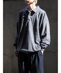 【限定展開】【SEABEES/シービーズ】フリースポロシャツ