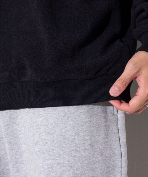 GLOSTER（グロスター）の「【限定展開】【SEABEES/シービーズ】フリースポロシャツ（ポロシャツ・メンズ・ブラック/アイボリー/チャコールグレー・M/L）」の7枚目の写真