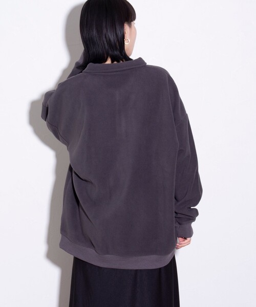 GLOSTER（グロスター）の「【限定展開】【SEABEES/シービーズ】フリースポロシャツ（ポロシャツ・メンズ・ブラック/アイボリー/チャコールグレー・M/L）」の16枚目の写真