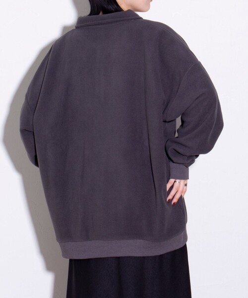 GLOSTER（グロスター）の「【限定展開】【SEABEES/シービーズ】フリースポロシャツ（ポロシャツ・メンズ・ブラック/アイボリー/チャコールグレー・M/L）」の17枚目の写真