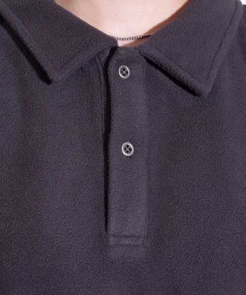 GLOSTER（グロスター）の「【限定展開】【SEABEES/シービーズ】フリースポロシャツ（ポロシャツ・メンズ・ブラック/アイボリー/チャコールグレー・M/L）」の20枚目の写真